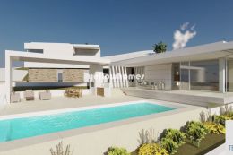 Modernes Villa-Projekt für eine 3-Schlafzimmer-Villa mit Meerblick nahe Loule